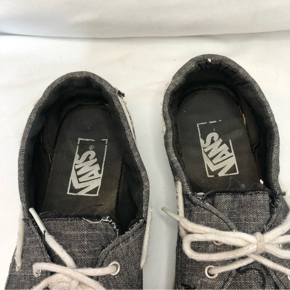 VANS Faded Black Canvas Beach Loafers Size Mens 6, Womens 7.5 - Picture 5 of 10